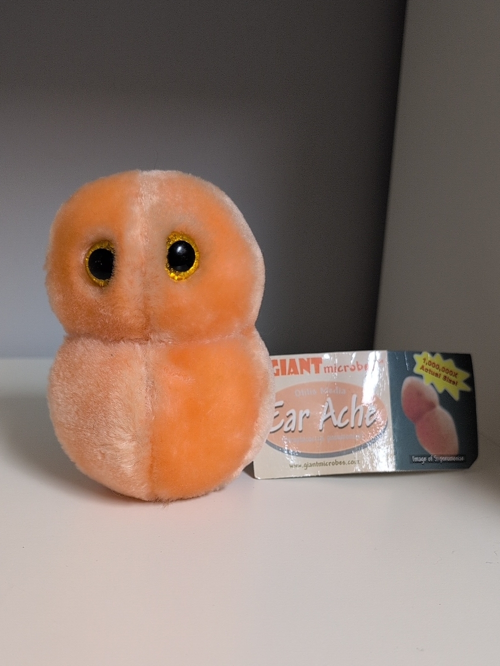 Vintage Giant Microbes Plush Earache BNWT Educational Plush Bacteria
